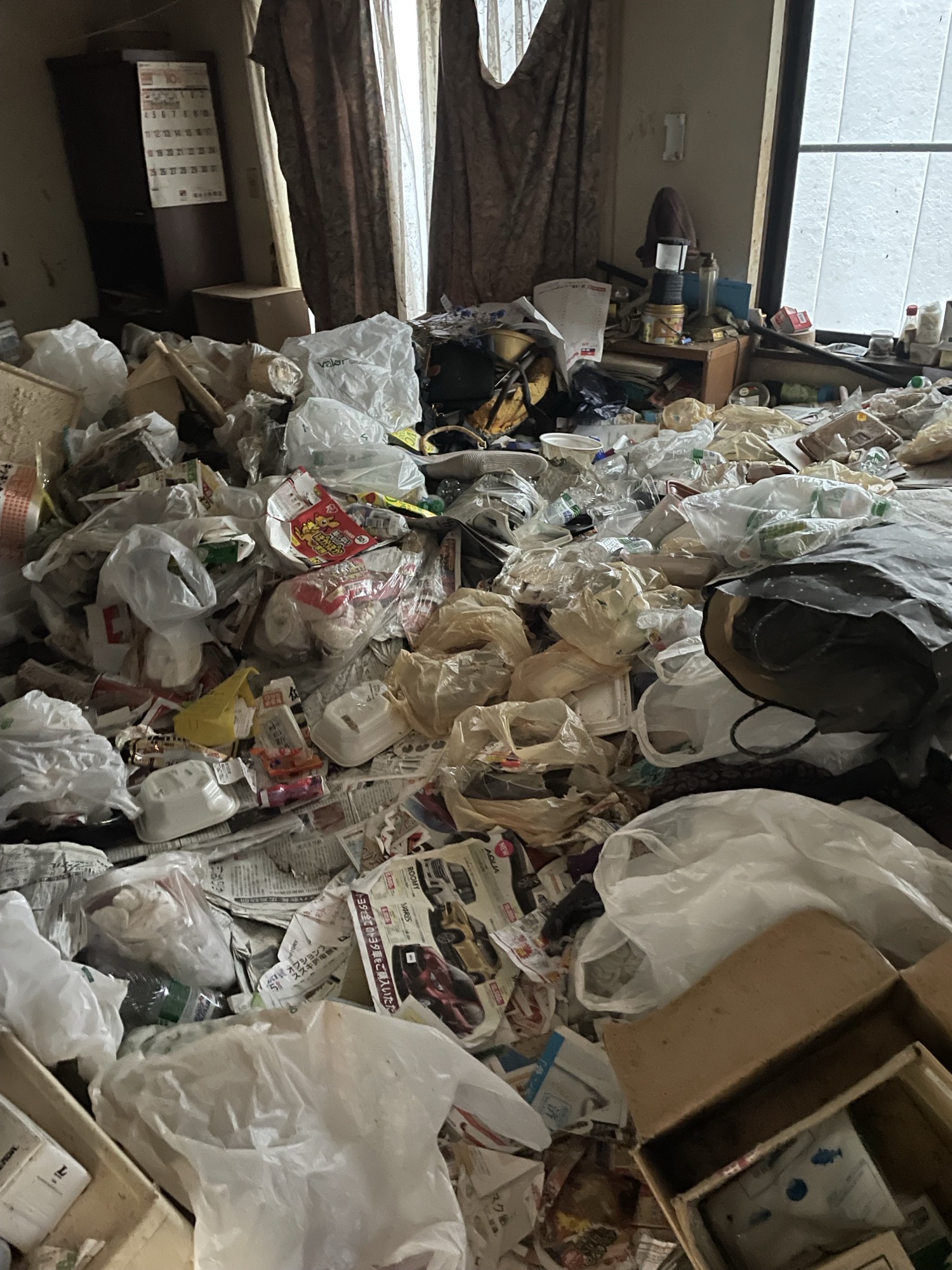 愛知県一宮市 ゴミ屋敷 片付け 作業前の様子