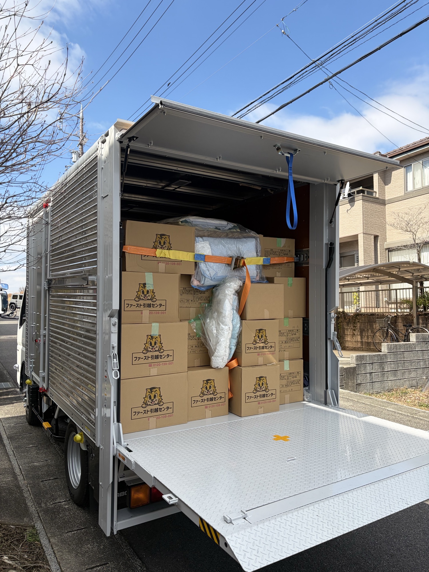 岐阜県岐阜市での引越し運搬作業の様子｜green